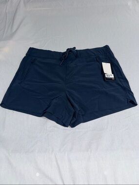 90 Degree By Reflex Navy Athletic Drawstring Shorts
